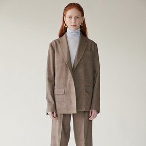 Oversized plaid blazer - Mijeong Park